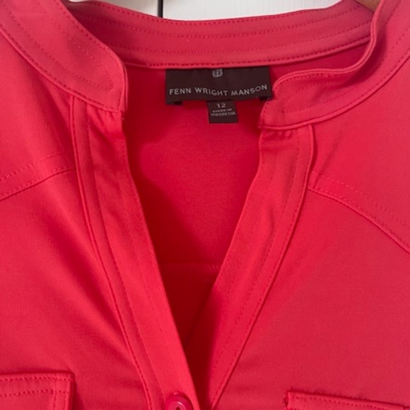 Fenn Wright Manson Belted Orange Dress 12 - Picture 3 of 5